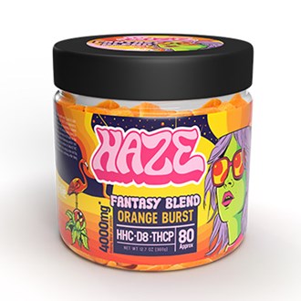 Haze Hybrid Fantasy Blend Orange Burst 4000 mg Gummy 